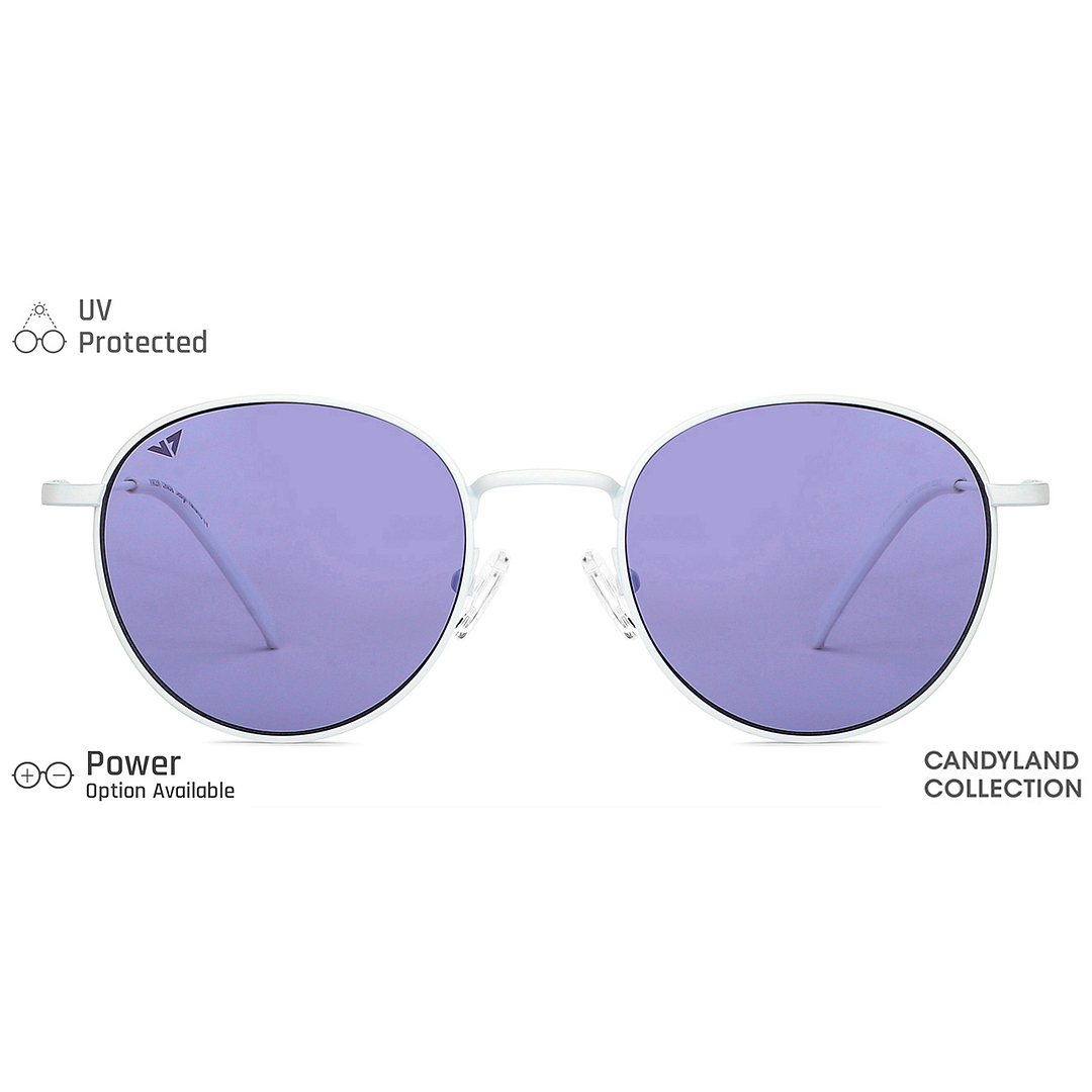 Vincent Chase Online White Full Rim Round left side