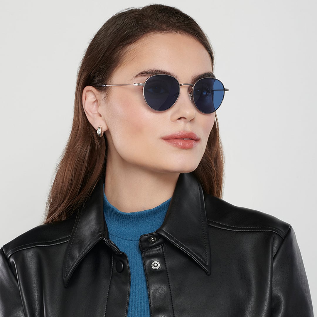 Vincent Chase Polarized Gunmetal Full Rim Round right side