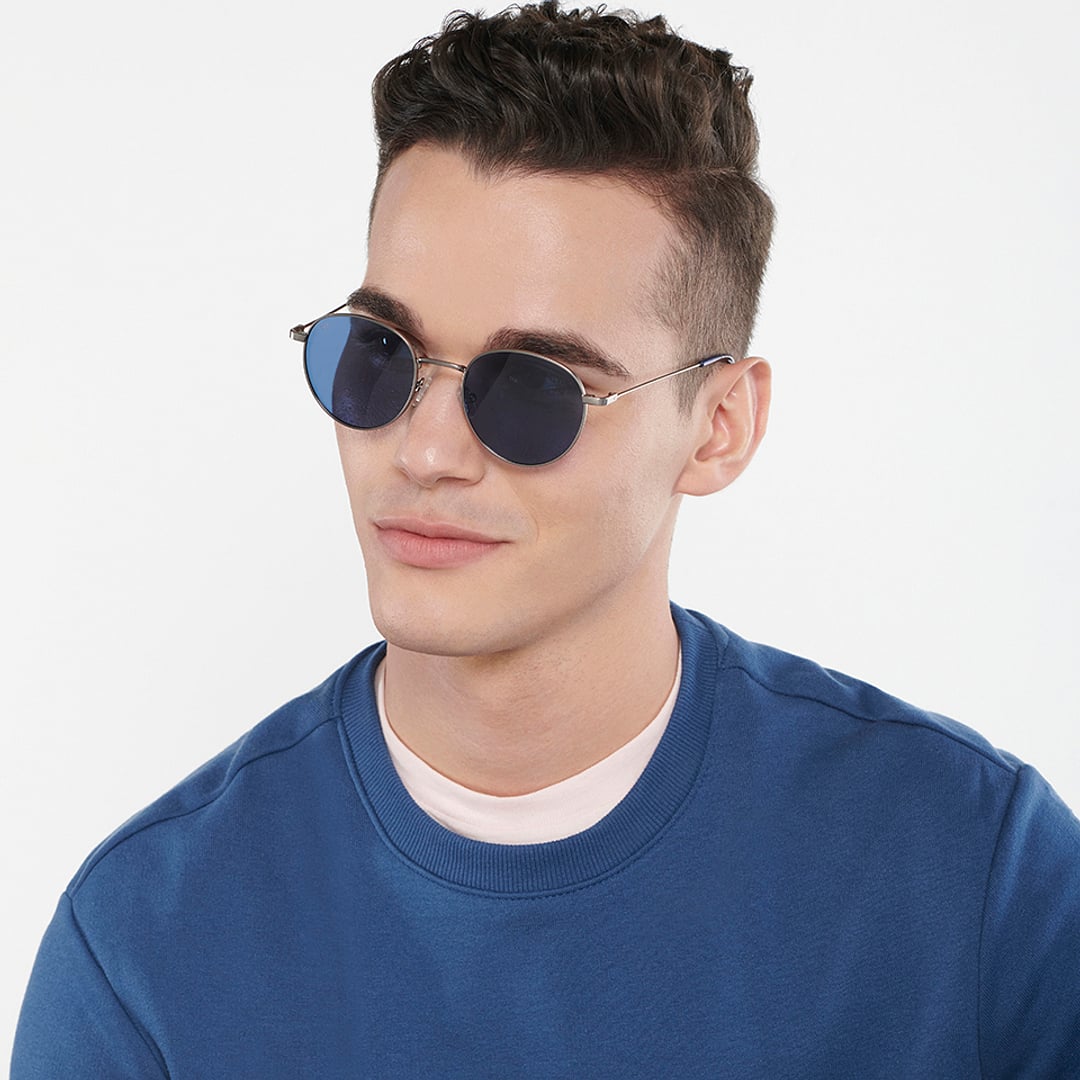 Vincent Chase Polarized Gunmetal Full Rim Round right side