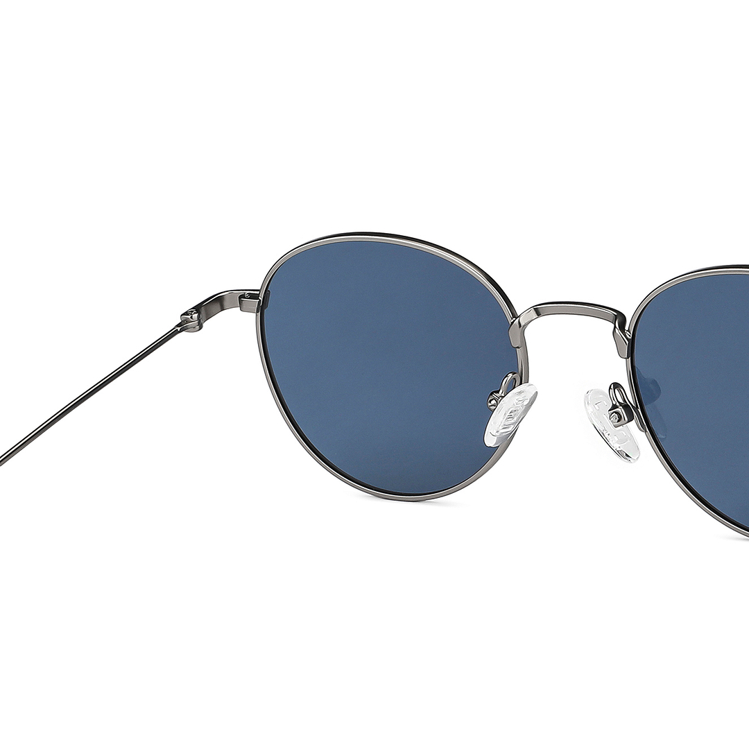 Vincent Chase Polarized Gunmetal Full Rim Round right side