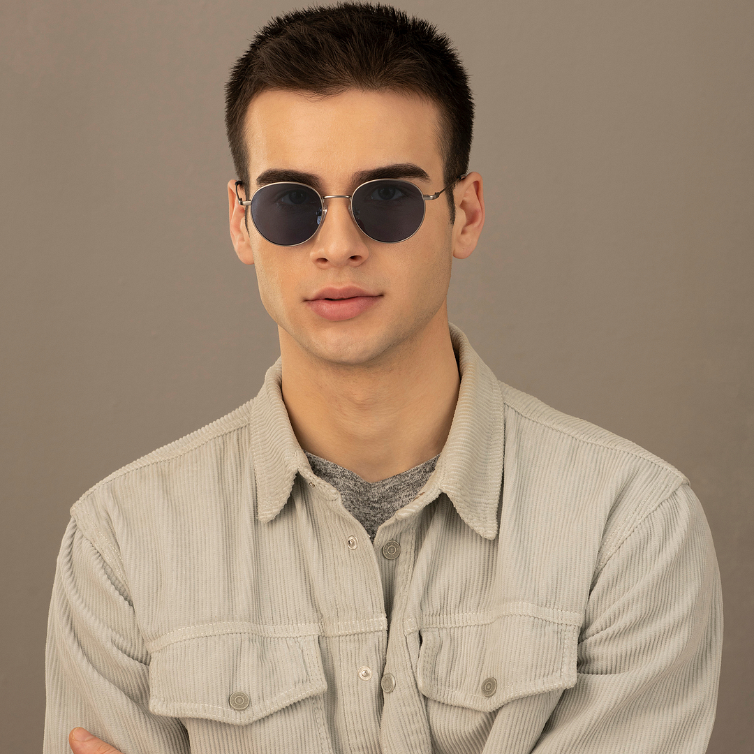 Vincent Chase Online Gunmetal Full Rim Round right side