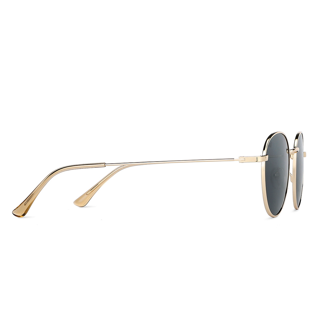 Vincent Chase Polarized Gold Full Rim Round left side
