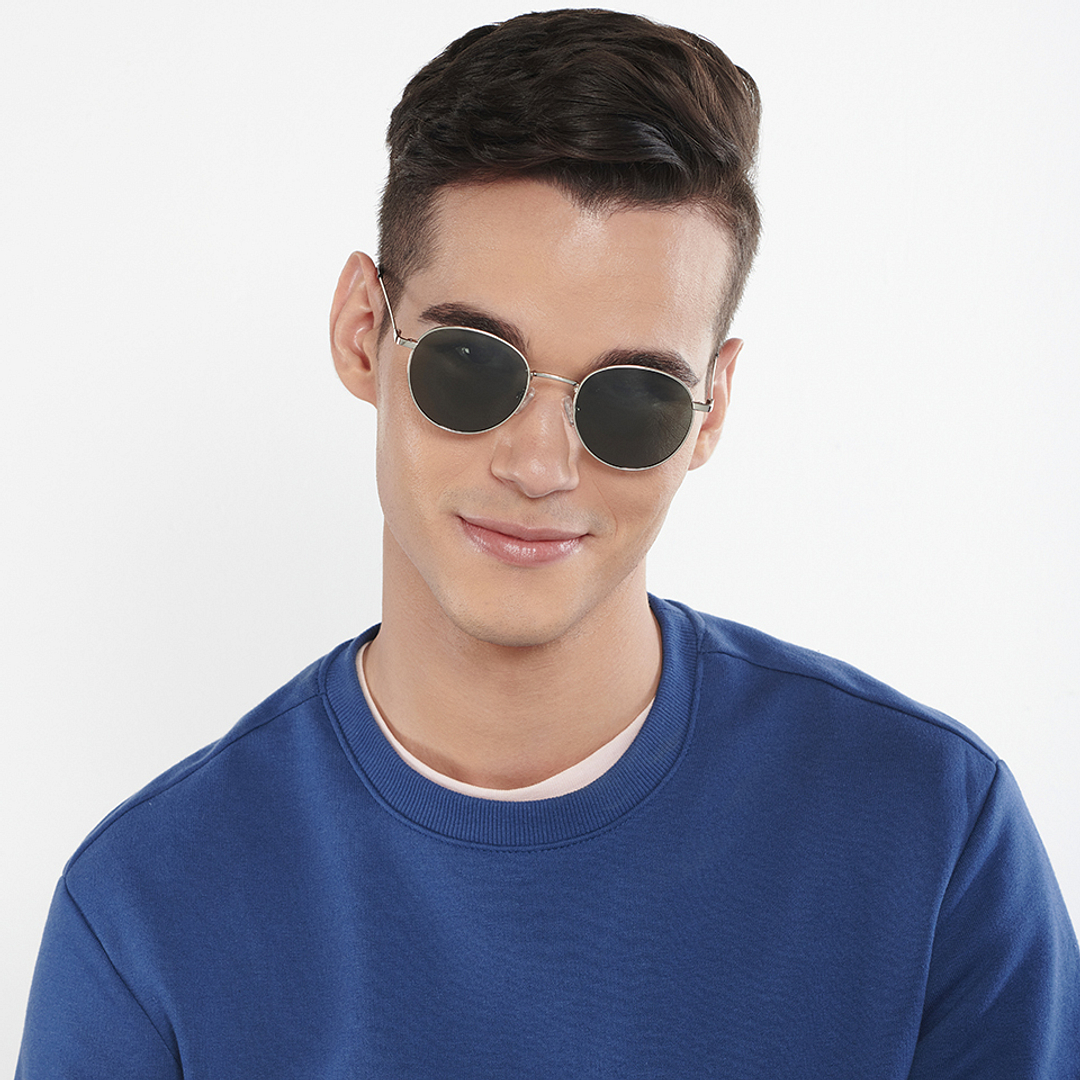 Vincent Chase Polarized Silver Full Rim Round right side