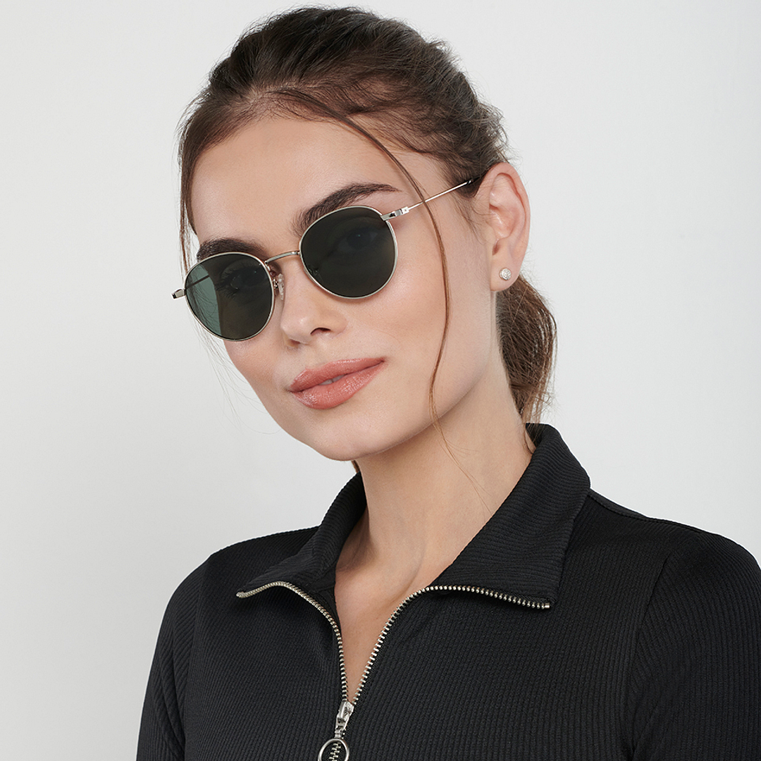 Vincent Chase Polarized Silver Full Rim Round right side