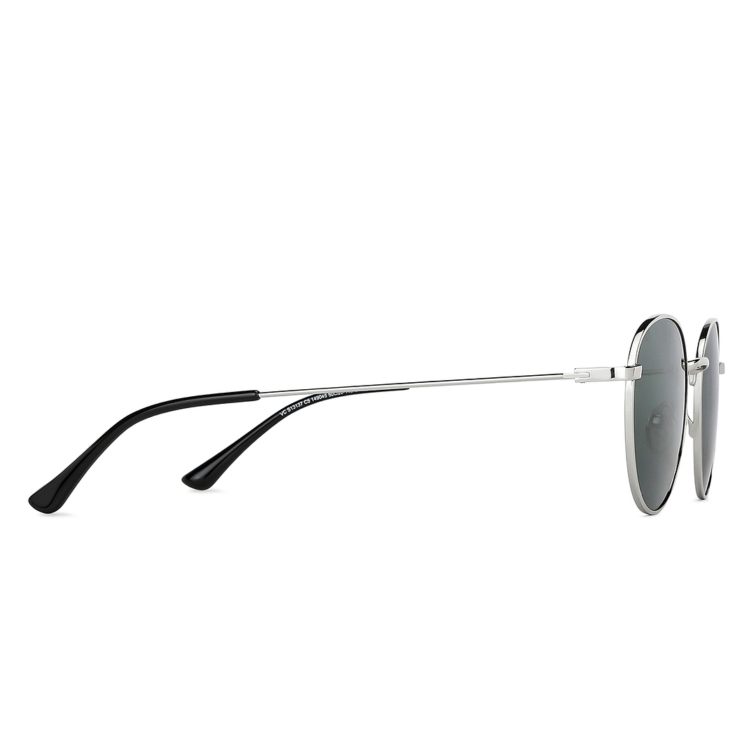 Vincent Chase Polarized Silver Full Rim Round left side