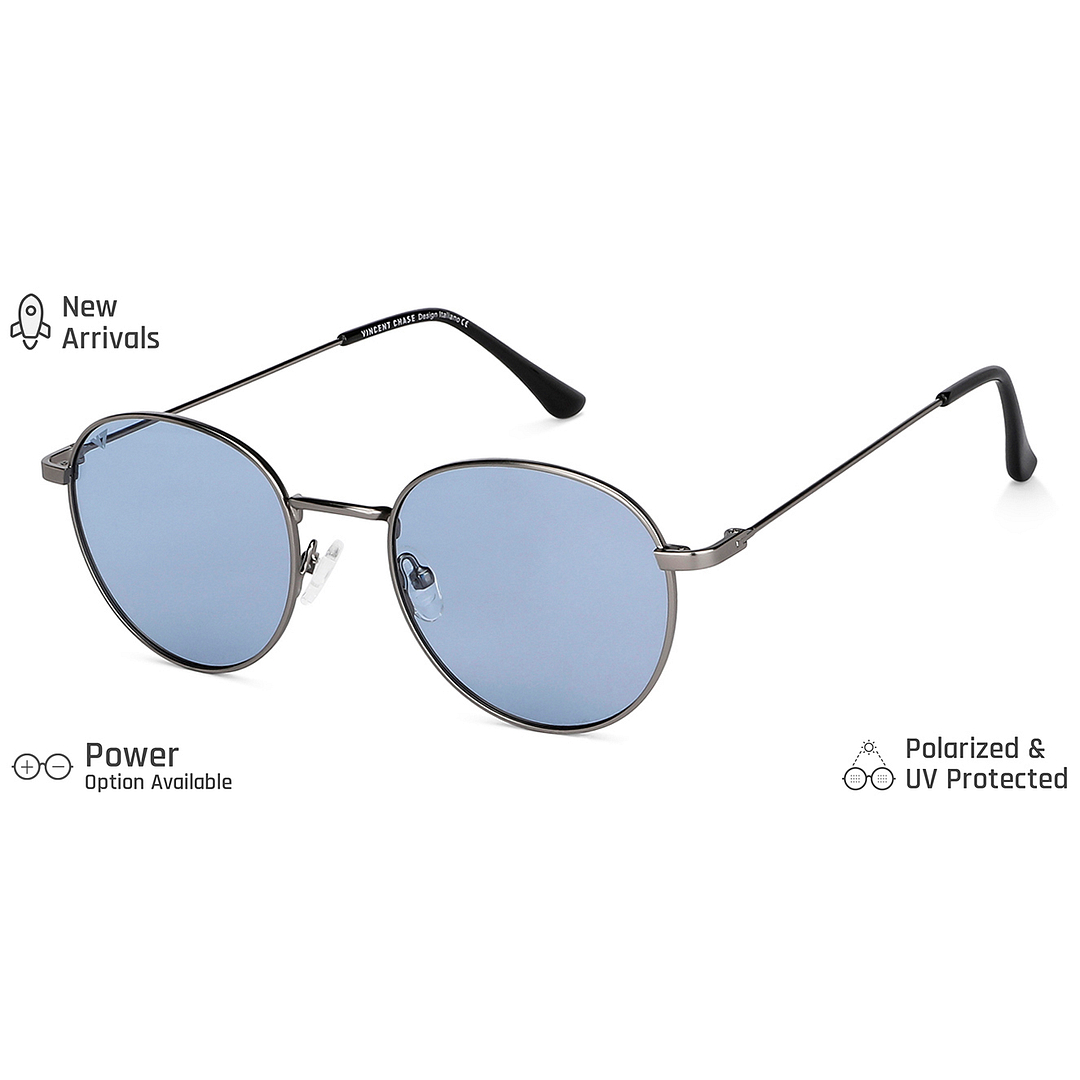Vincent Chase Online Gunmetal Full Rim Round right side
