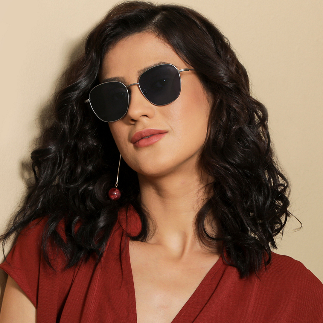 Vincent Chase Online Gunmetal Full Rim Round left side