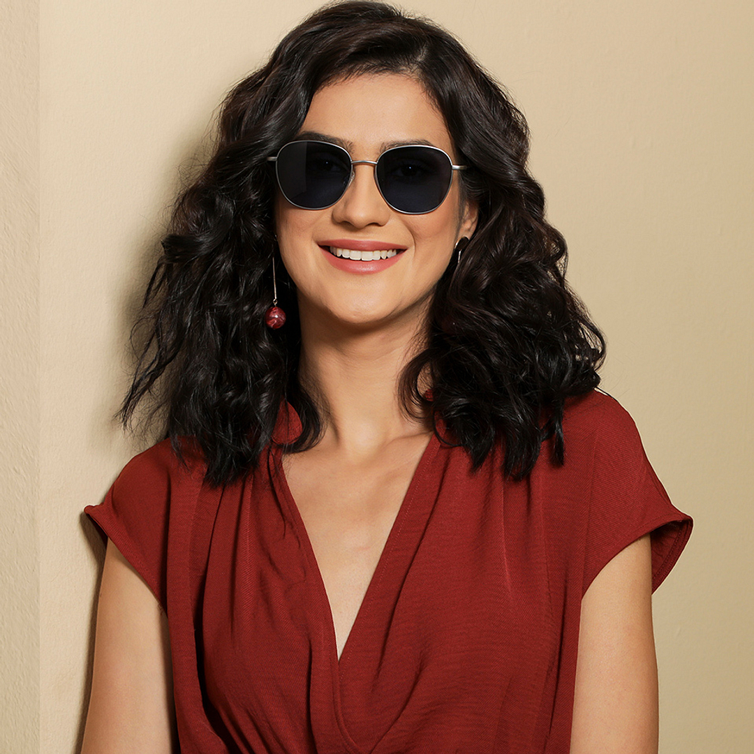 Vincent Chase Online Gunmetal Full Rim Round left side