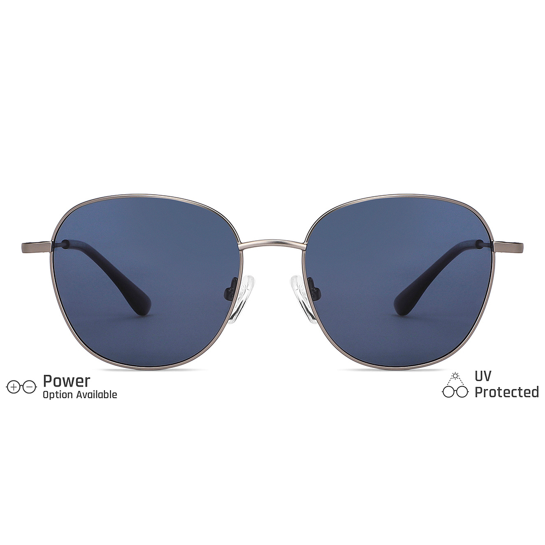 Vincent Chase Online Gunmetal Full Rim Round left side