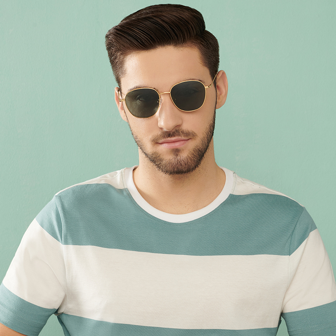 Vincent Chase Online Gold Full Rim Round right side