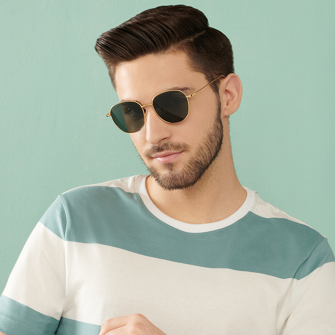 Vincent Chase Online Gold Full Rim Round left side