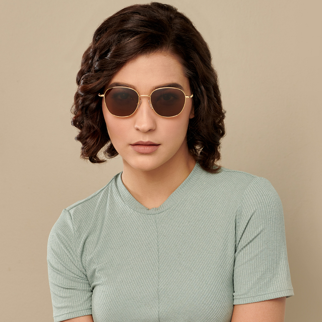 Vincent Chase Online Gold Full Rim Round left side