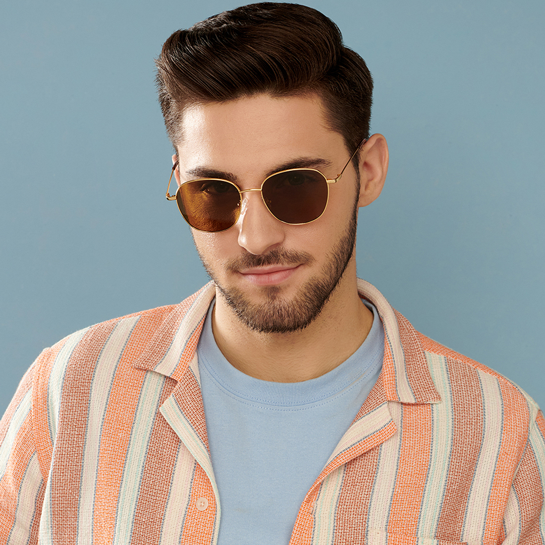 Vincent Chase Online Gold Full Rim Round left side