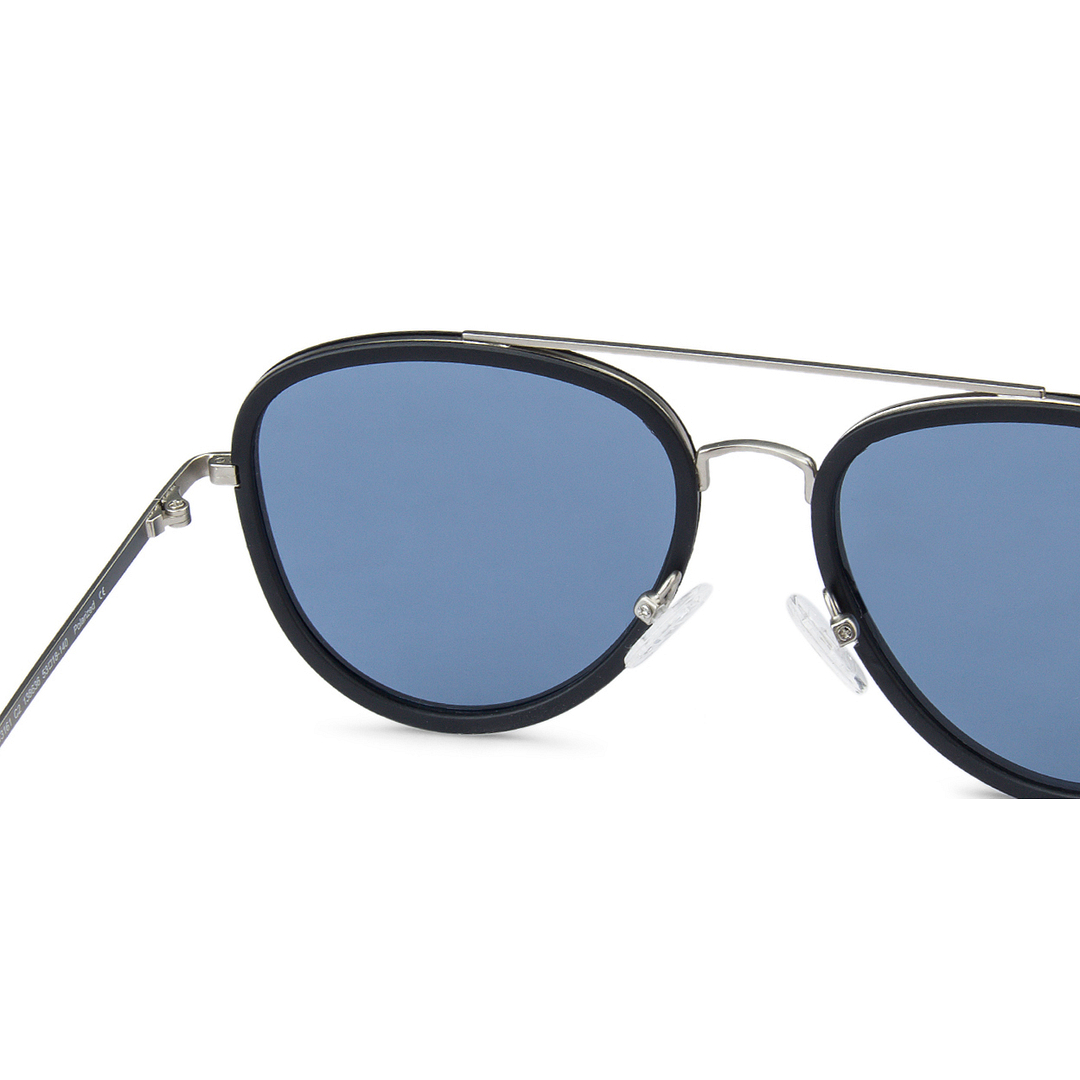 Vincent Chase Online Black Full Rim Aviator left side
