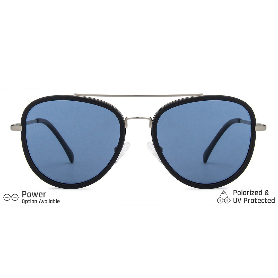 Vincent Chase Online Black Full Rim Aviator left side