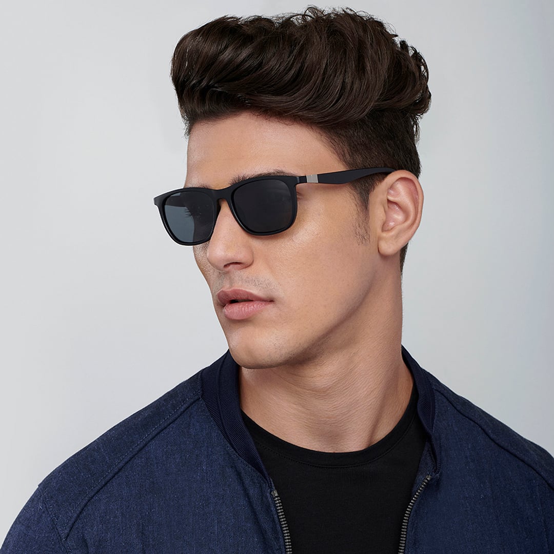 Vincent Chase Polarized Black Full Rim Rectangle right side