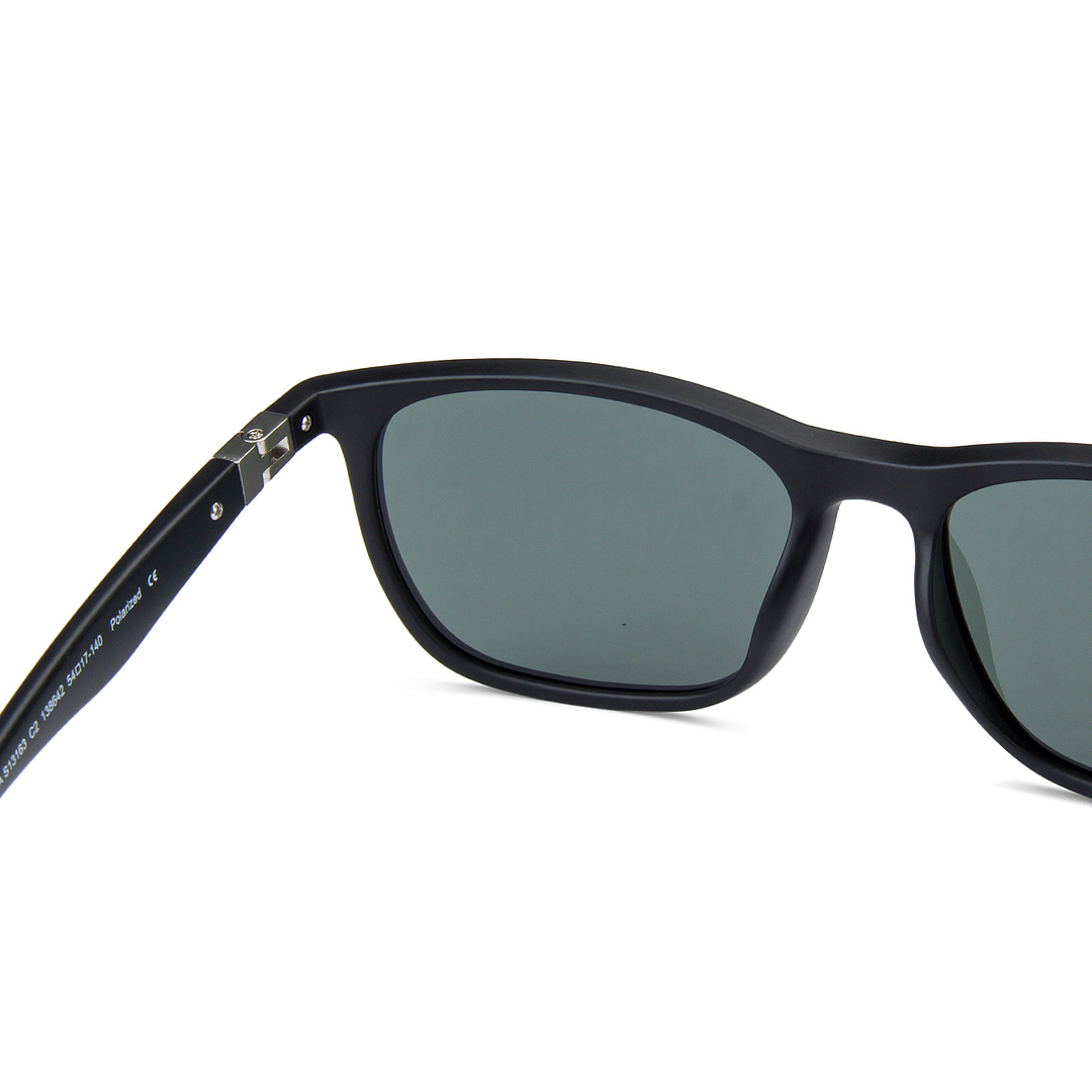 Vincent Chase Polarized Black Full Rim Square left side
