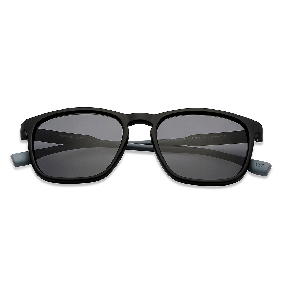 Vincent Chase Polarized Black Full Rim Square left side