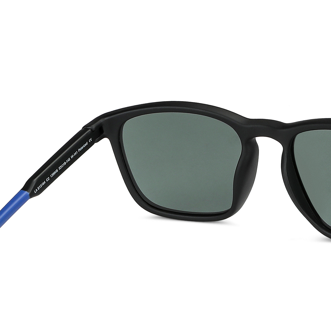 Vincent Chase Polarized Black Full Rim Square left side