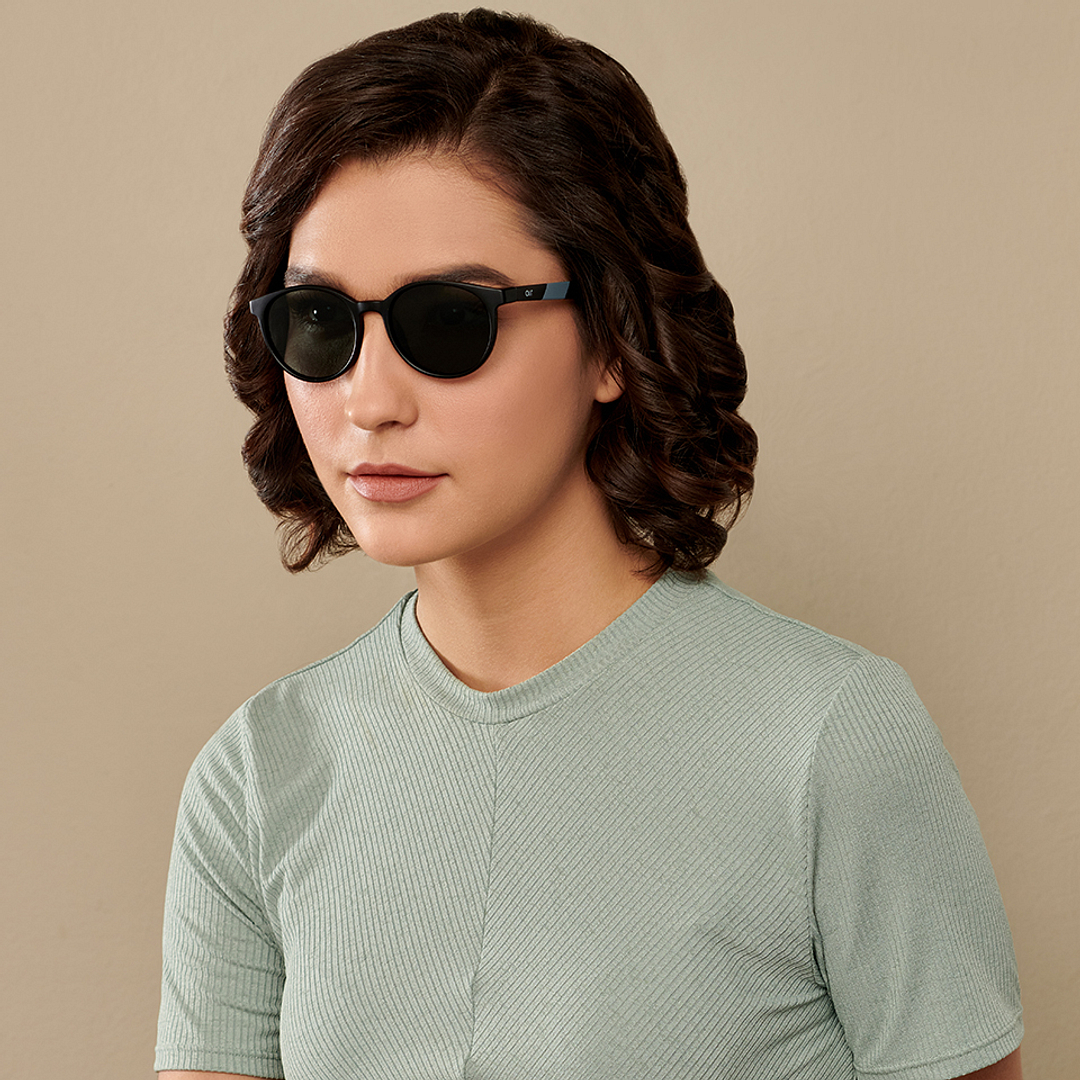 Vincent Chase Online Black Full Rim Round left side