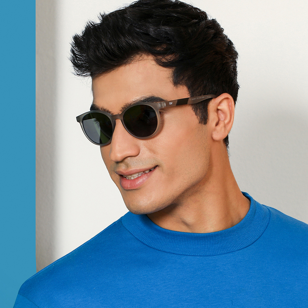 Vincent Chase Online Grey Full Rim Round left side