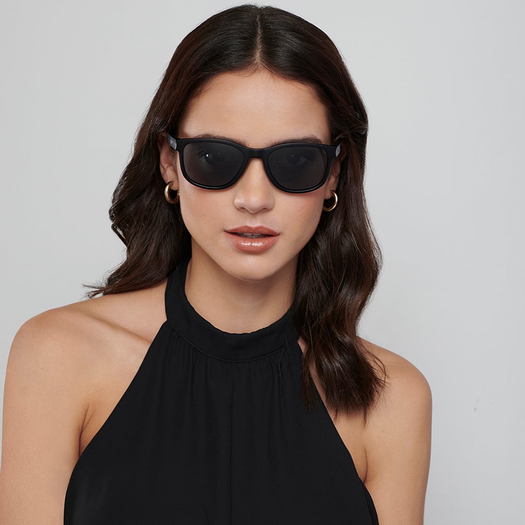 Vincent Chase Polarized Black Full Rim Square right side