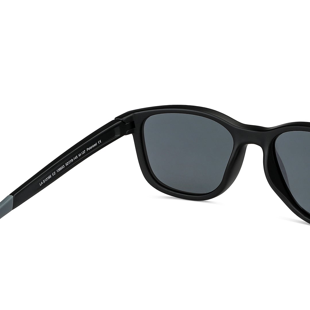 Vincent Chase Polarized Black Full Rim Square left side