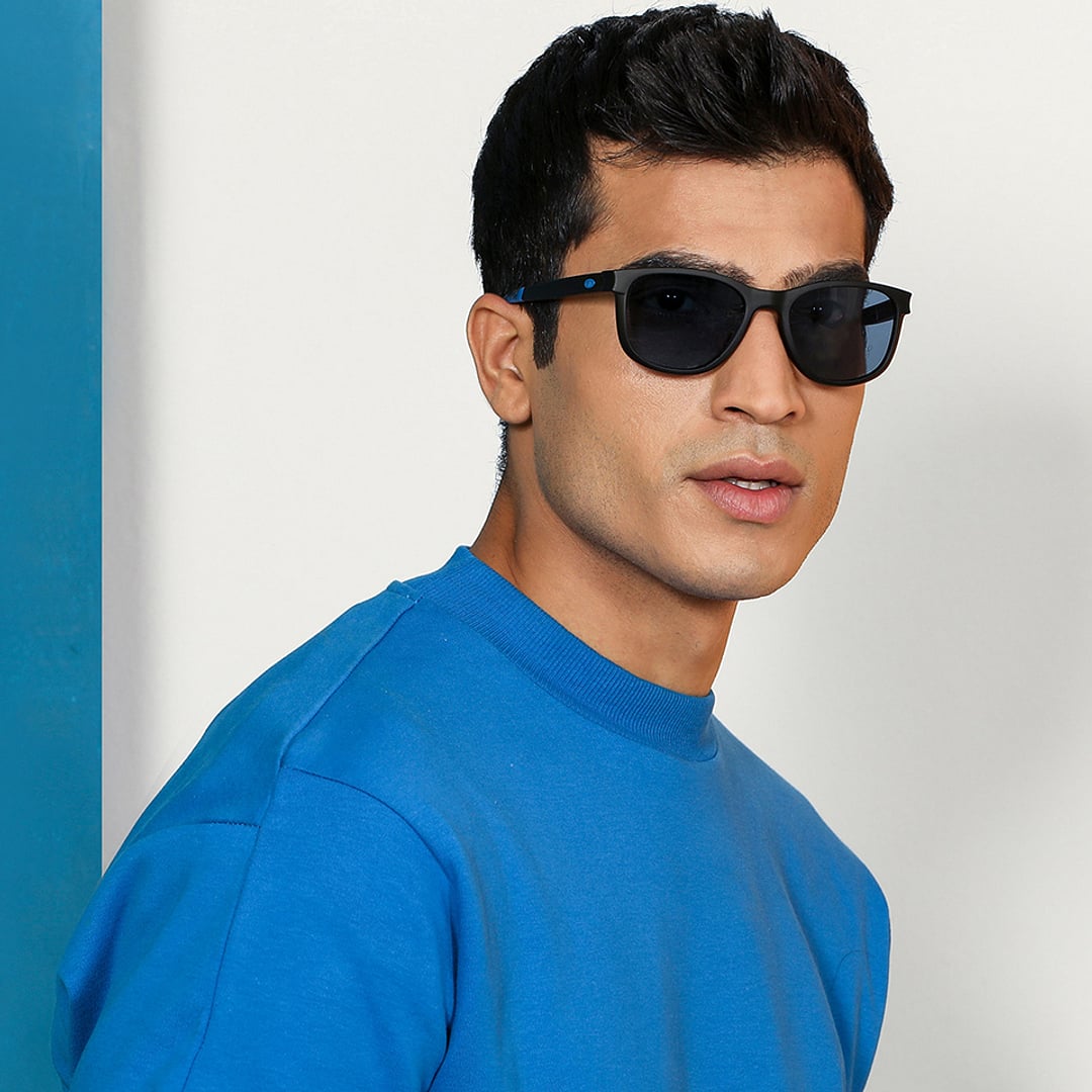 Vincent Chase Polarized Black Full Rim Square right side