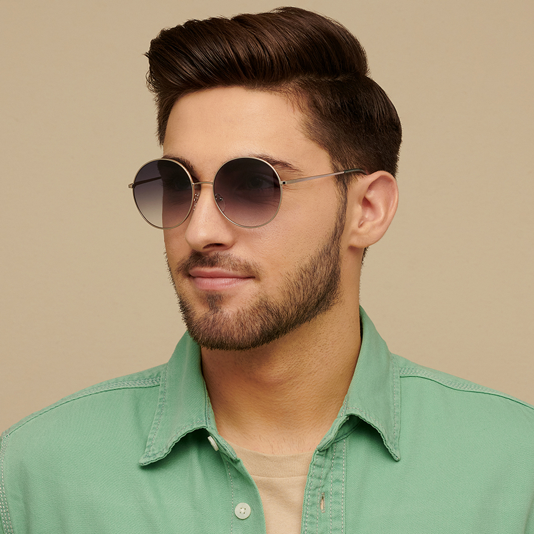 Vincent Chase Online Silver Full Rim Round right side