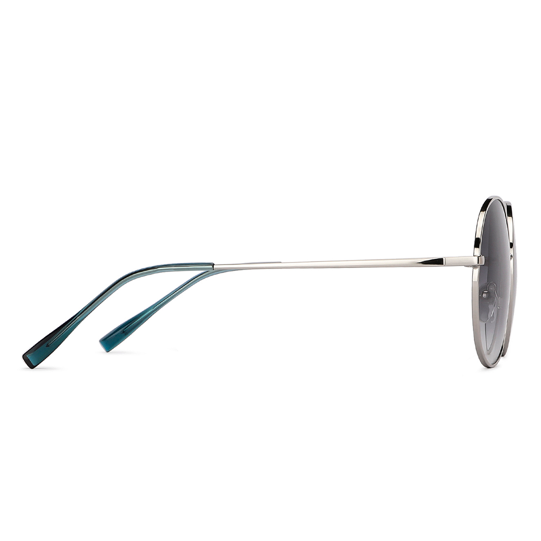 Vincent Chase Online Silver Full Rim Round left side
