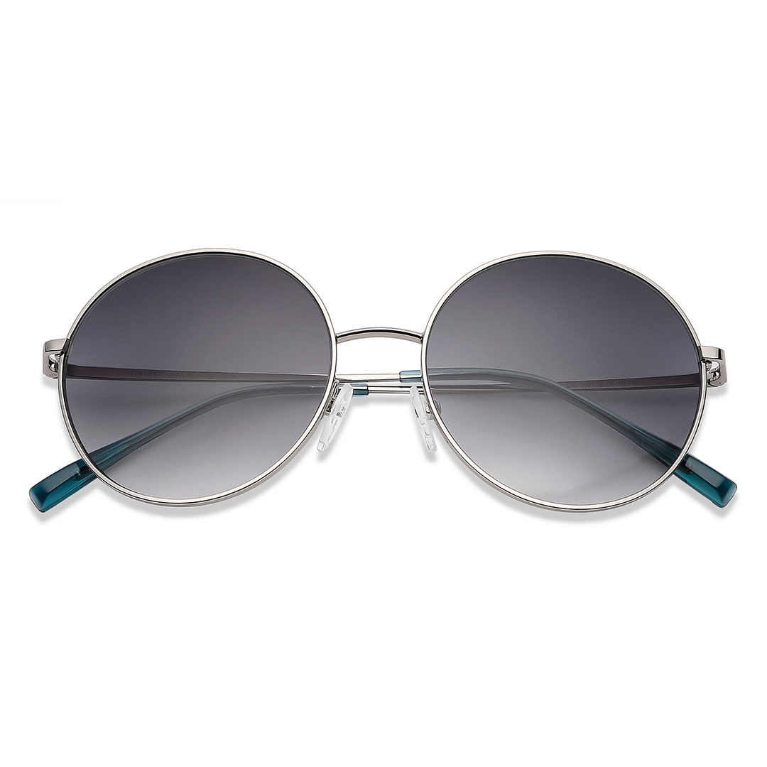 Vincent Chase Online Silver Full Rim Round left side