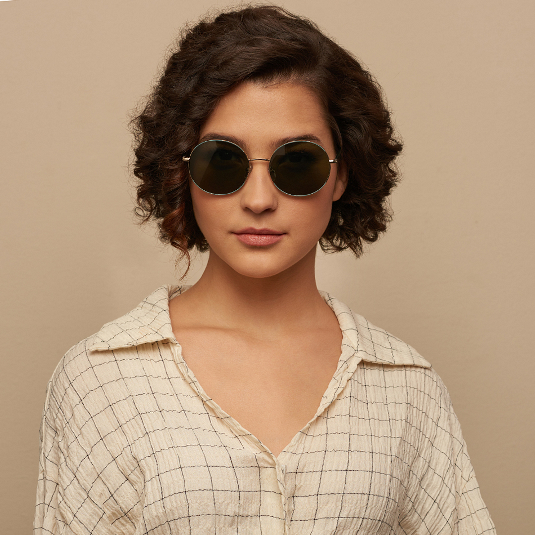 Vincent Chase Online Gold Full Rim Round right side