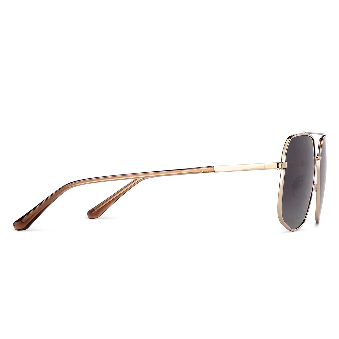 Vincent Chase Online Gold Full Rim Aviator left side
