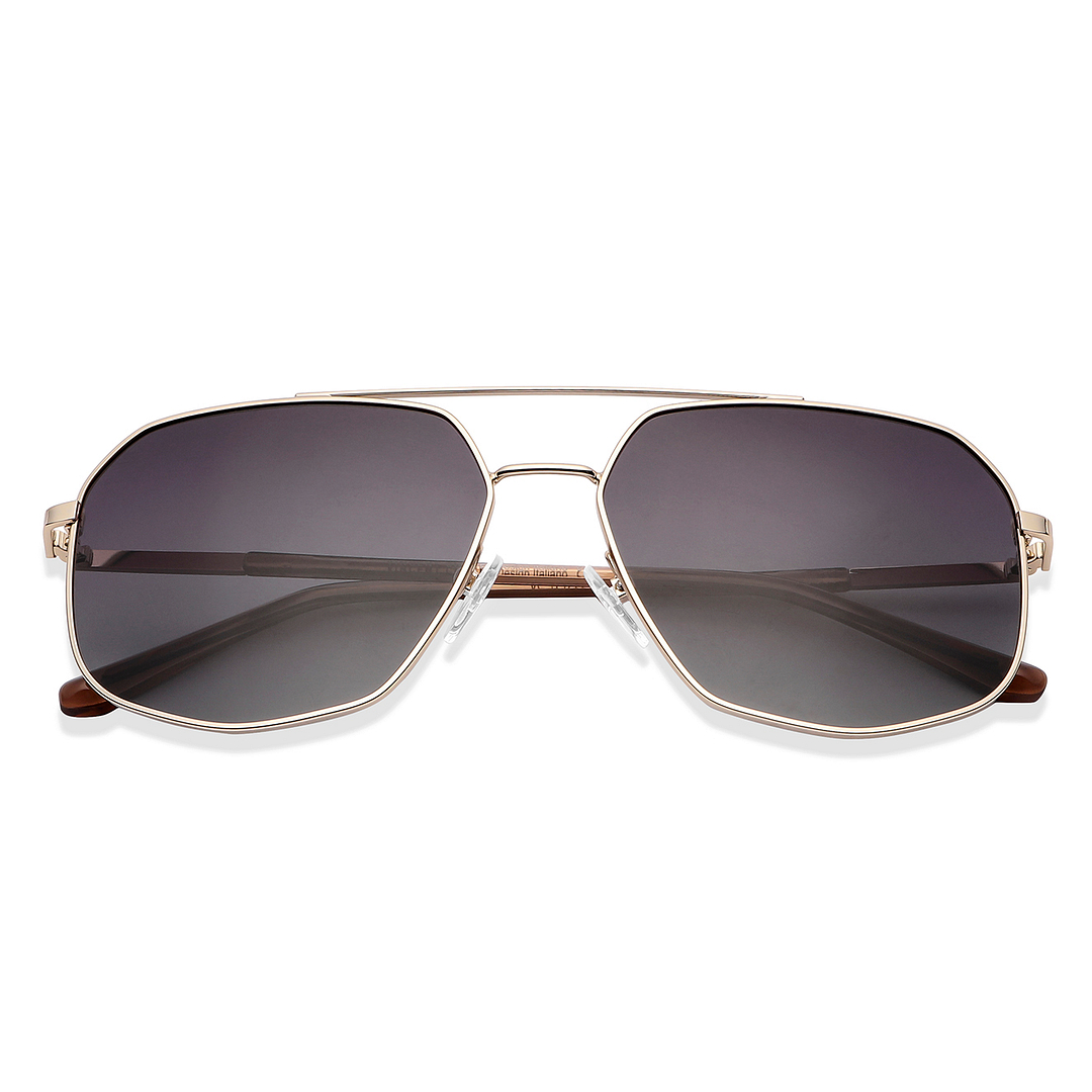 Vincent Chase Online Gold Full Rim Aviator left side