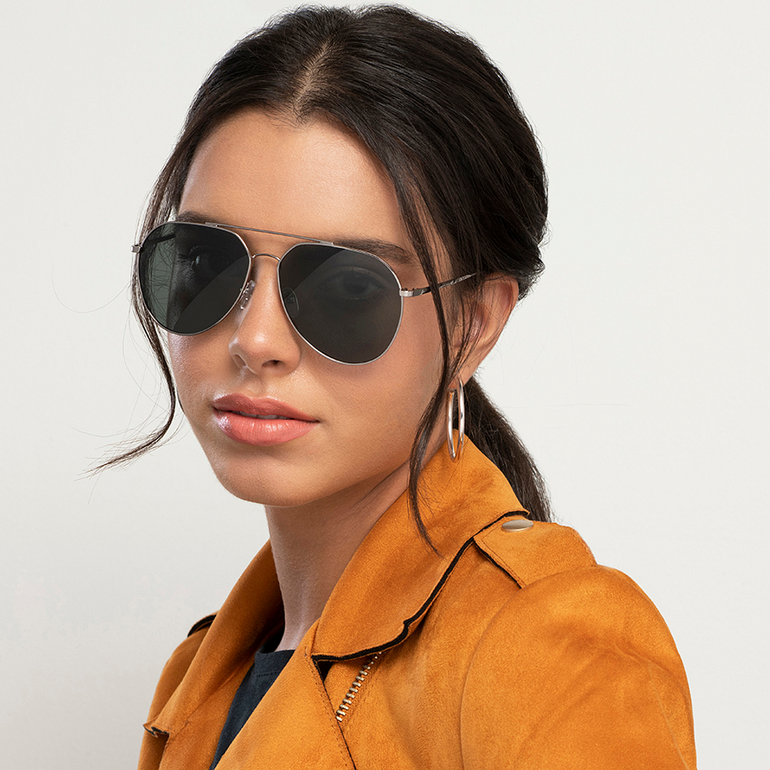 Vincent Chase Online Gunmetal Full Rim Aviator right side