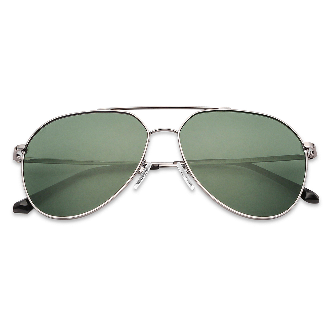 Vincent Chase Online Gunmetal Full Rim Aviator left side