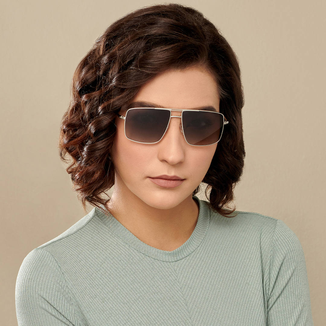 Vincent Chase Online Silver Full Rim Rectangle right side