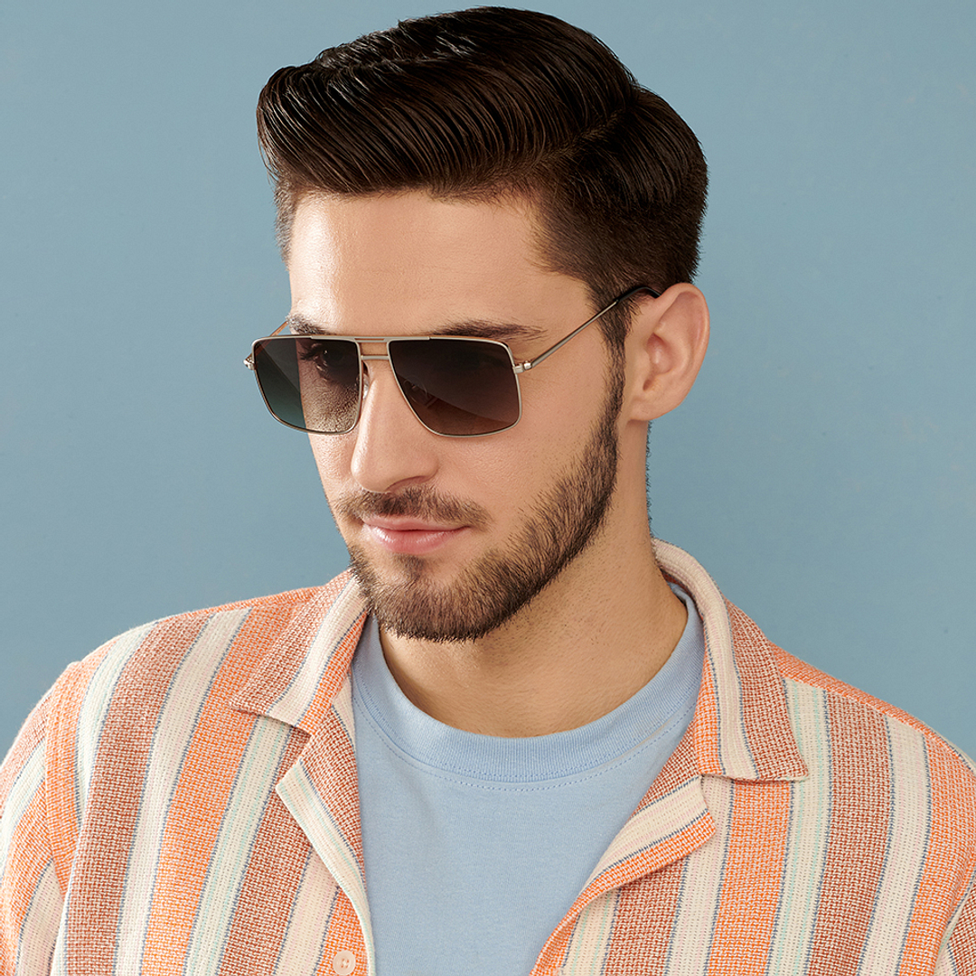 Vincent Chase Online Silver Full Rim Rectangle right side