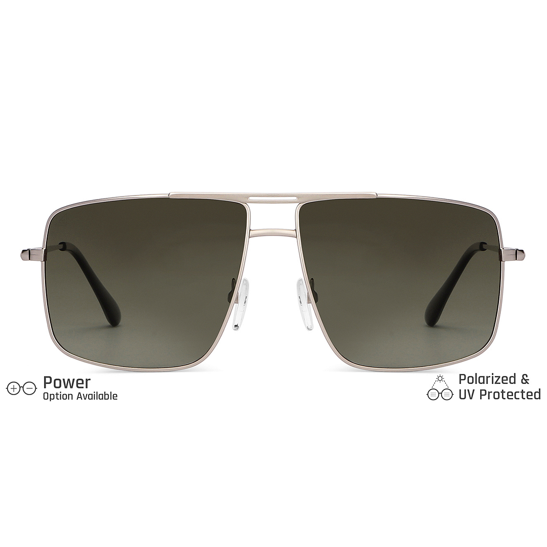 Vincent Chase Online Silver Full Rim Rectangle left side
