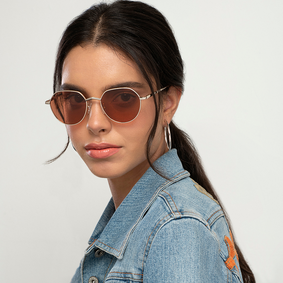 Vincent Chase Online Gold Full Rim Round right side