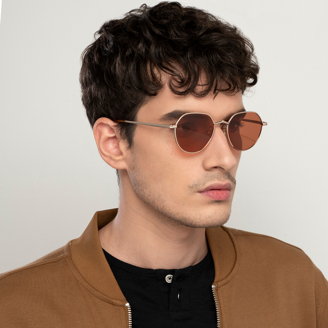 Vincent Chase Online Gold Full Rim Round right side