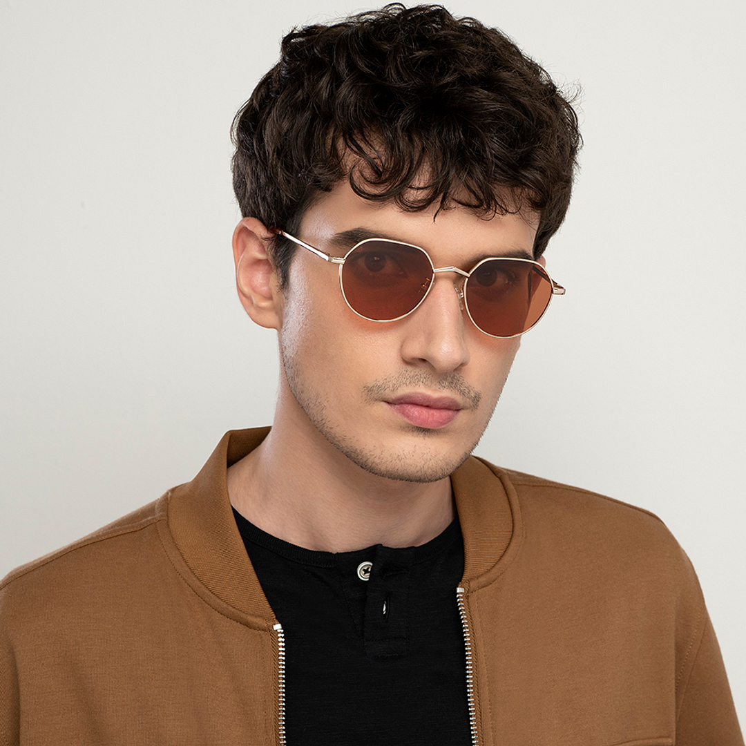 Vincent Chase Online Gold Full Rim Round left side