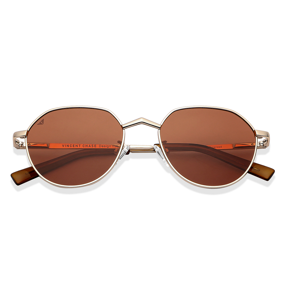 Vincent Chase Online Gold Full Rim Round left side