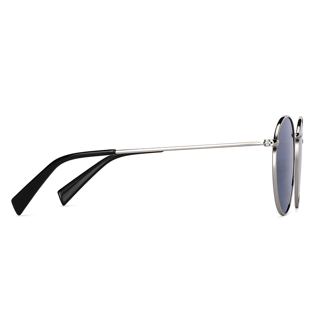 Vincent Chase Online Silver Full Rim Round left side