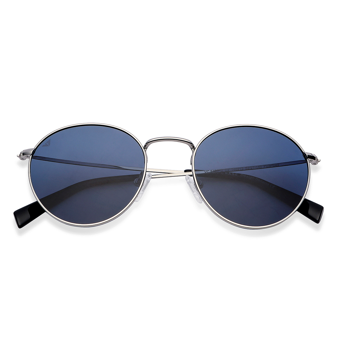 Vincent Chase Online Silver Full Rim Round left side