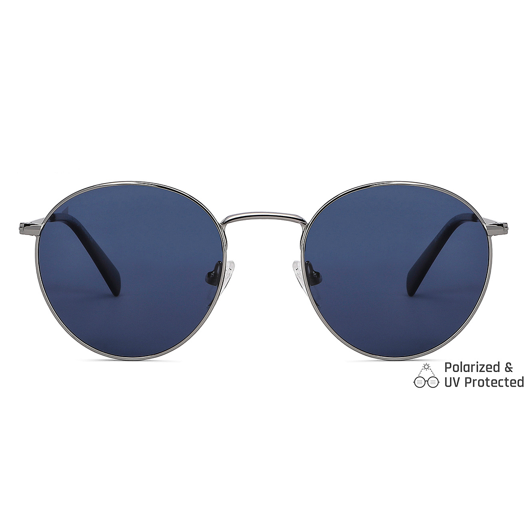 Vincent Chase Online Silver Full Rim Round left side