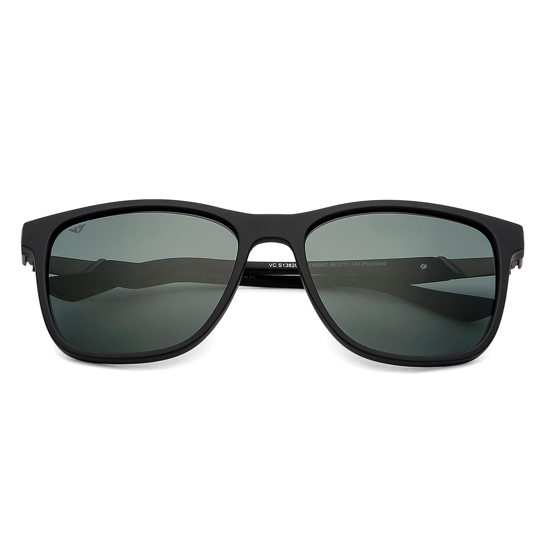 Vincent Chase Polarized Black Full Rim Square left side