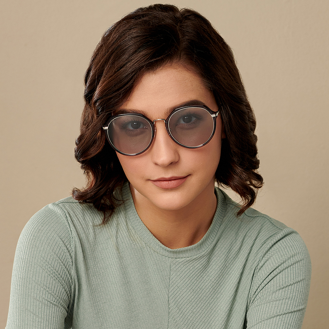 Vincent Chase Online Gunmetal Full Rim Geometric right side