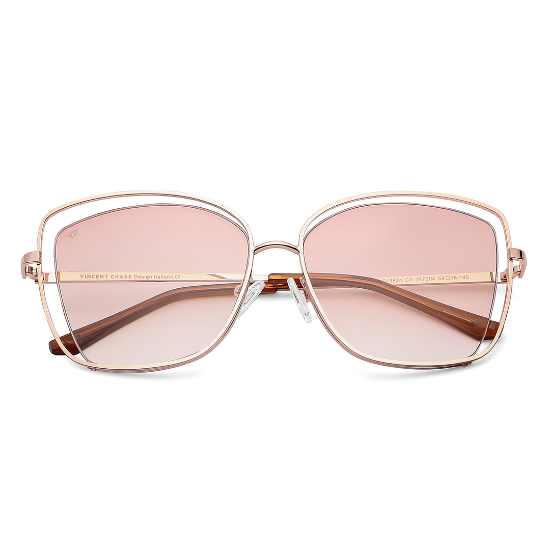 Vincent Chase Online Gold Full Rim Cat Eye left side