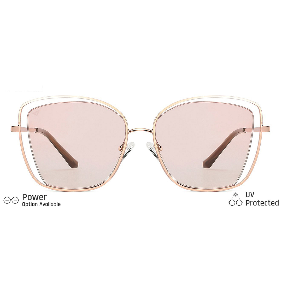 Vincent Chase Online Gold Full Rim Cat Eye left side